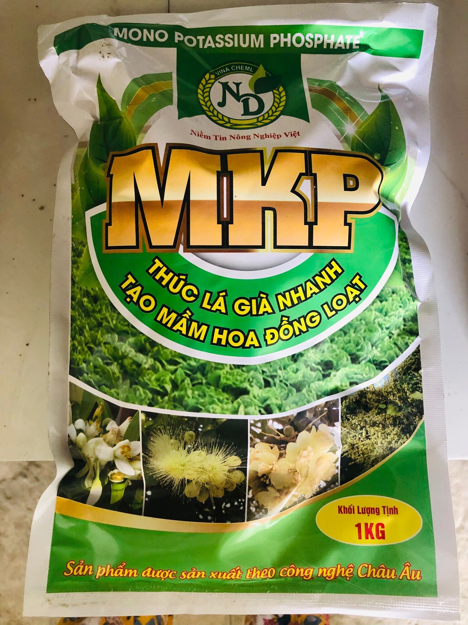 Phân bón lá cao cấp MKP túi 1kg