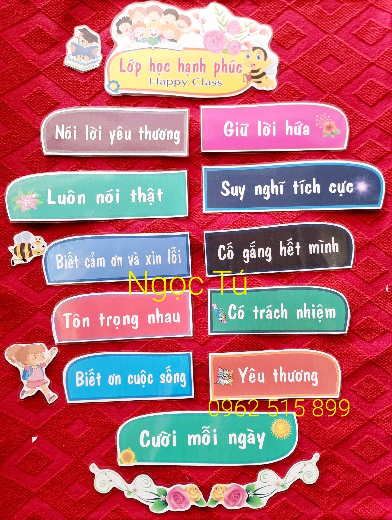 Sét bộ Lớp học hạnh phúc Rời.