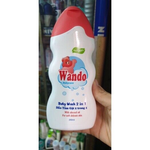 Sữa tắm + gội trẻ em Wando