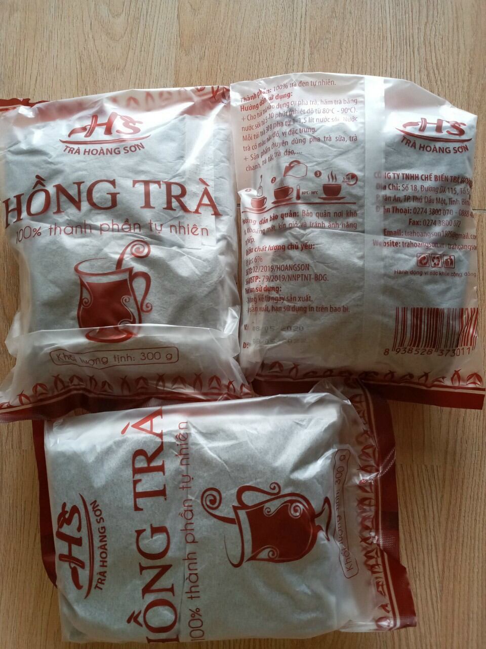 Hồng trà Hoàng Sơn gói 300g.