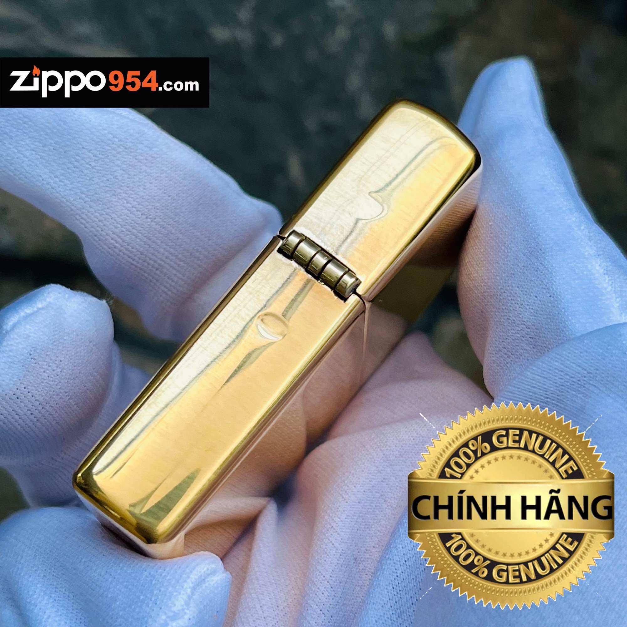 [Zippo954.com] Bật Lửa Zippo Solid Brass Vỏ Đồng Chính Hãng USA Mỹ