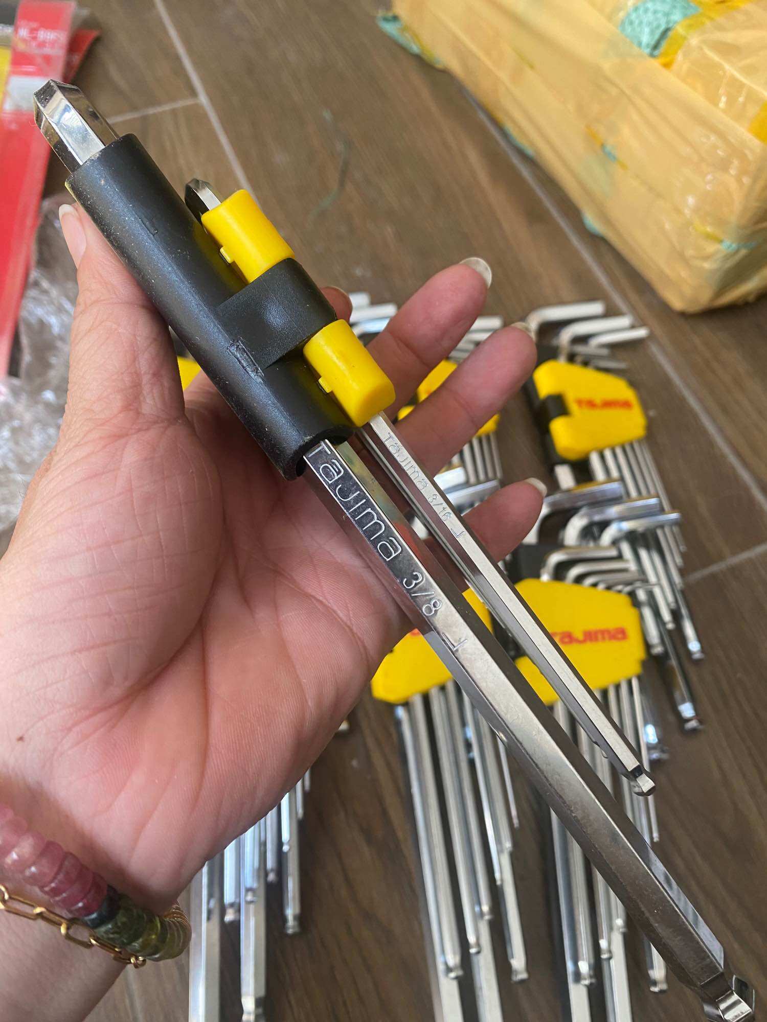 Bộ lục giác Tajima nhật bãi, hệ Inch