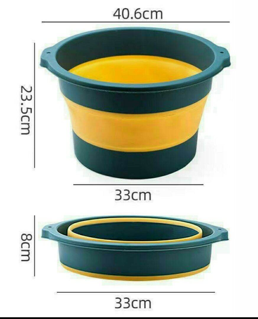 CHẬU NGÂM CHÂN SILICON GẤP GỌN