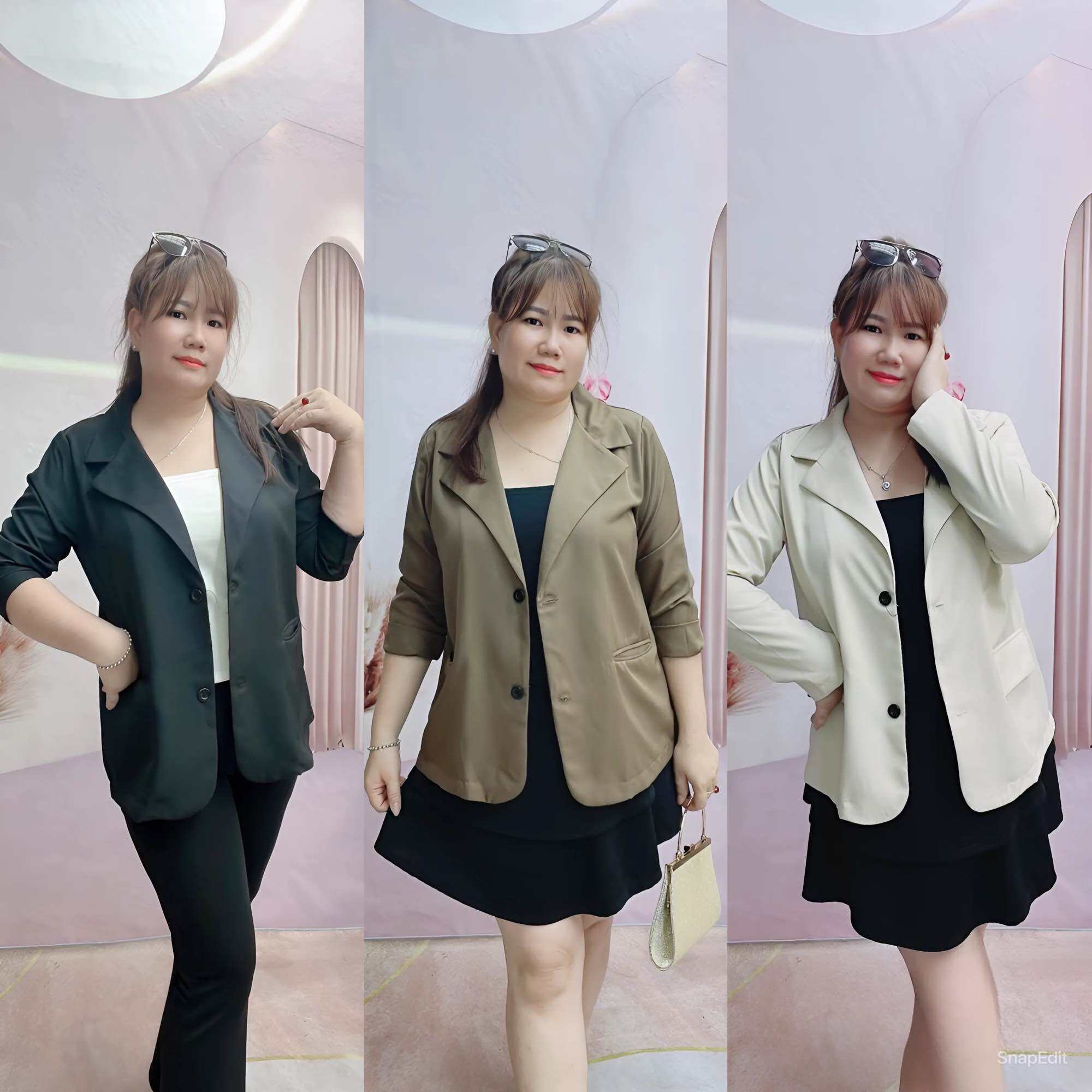 Áo Blazer Bigsize nữ 60kg đến 95kg(áo khoác Vest)