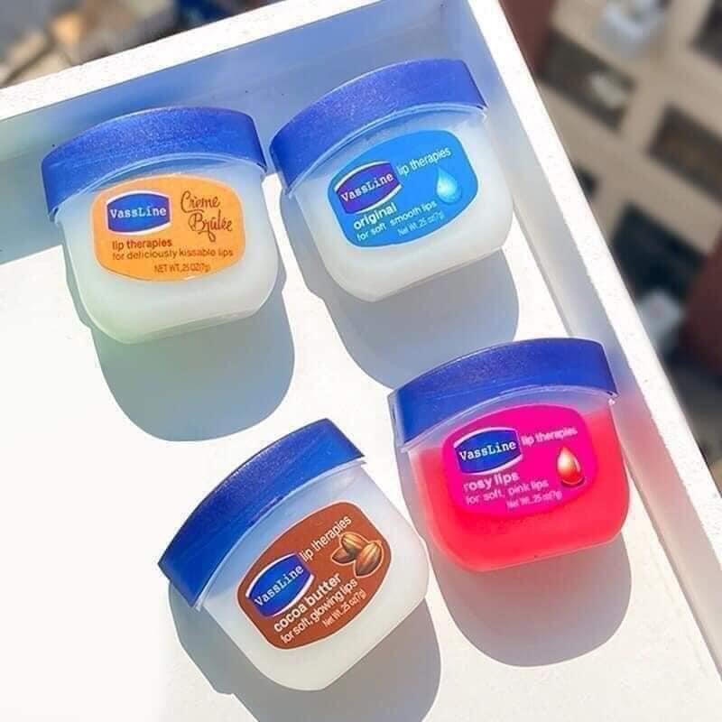 vaseline dưỡng môi set 4 hũ