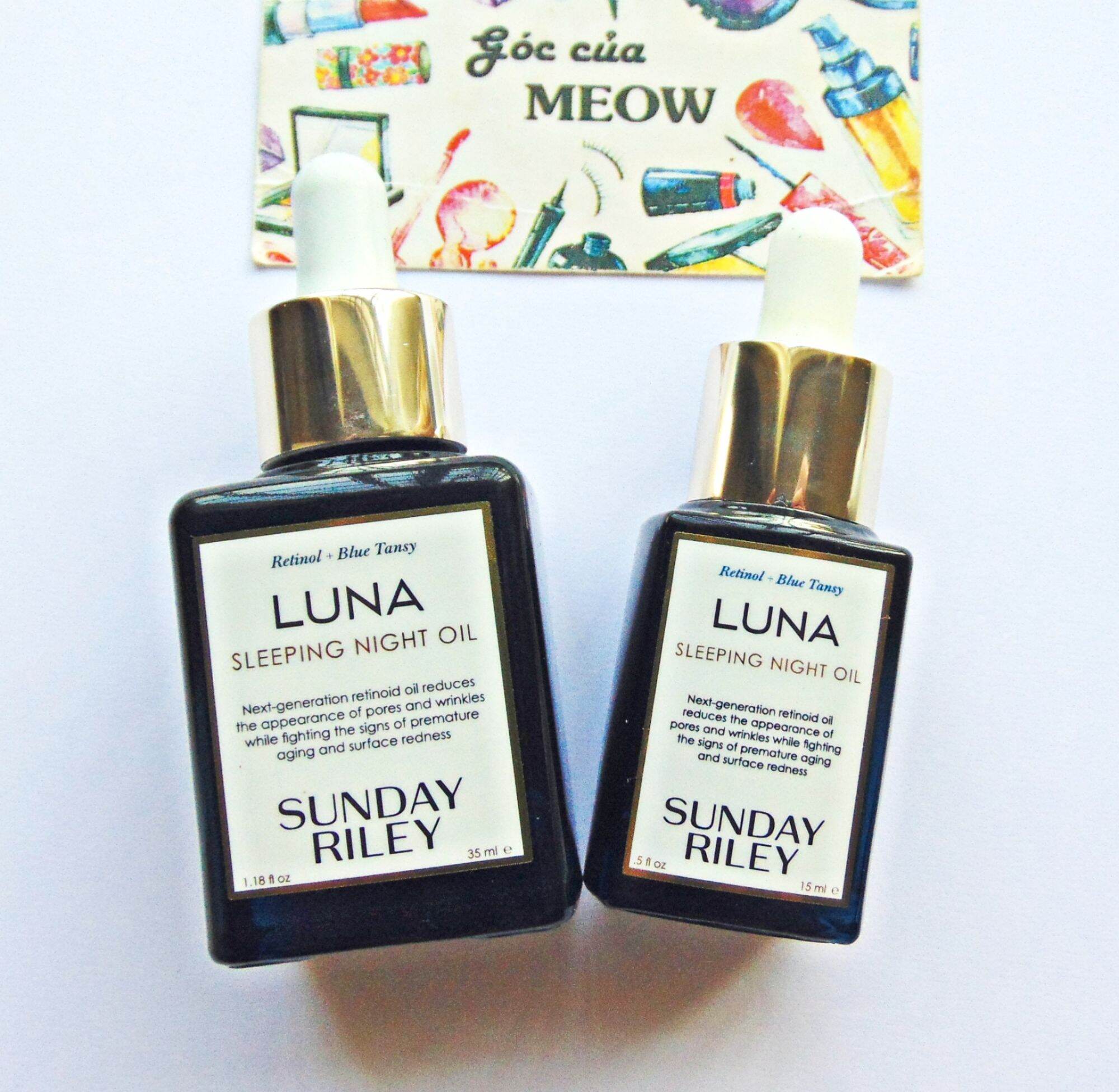 [15ml/35ml] Dầu dưỡng da Sunday Riley Luna Sleeping Night Oil