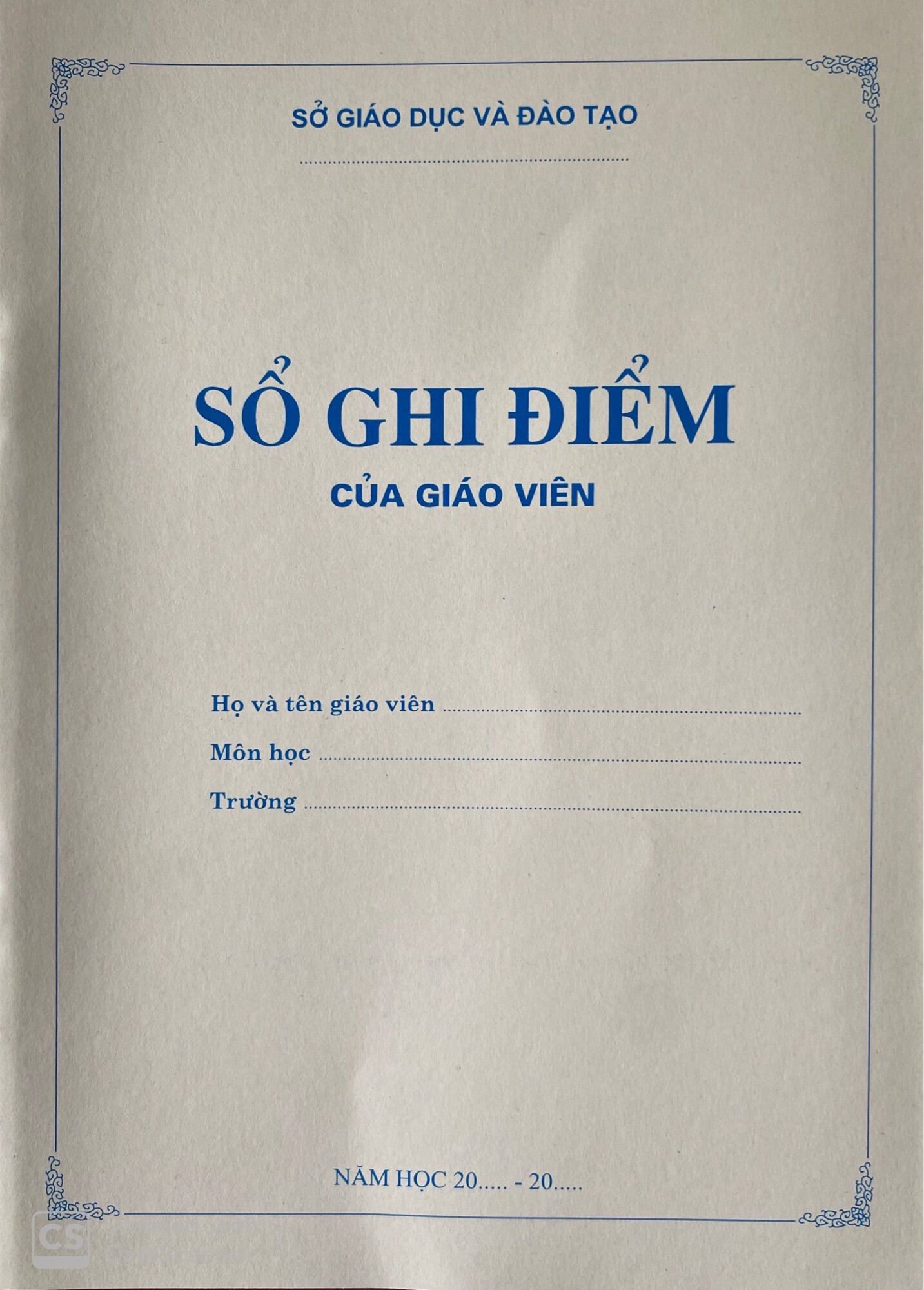 Sổ ghi điểm giáo viên