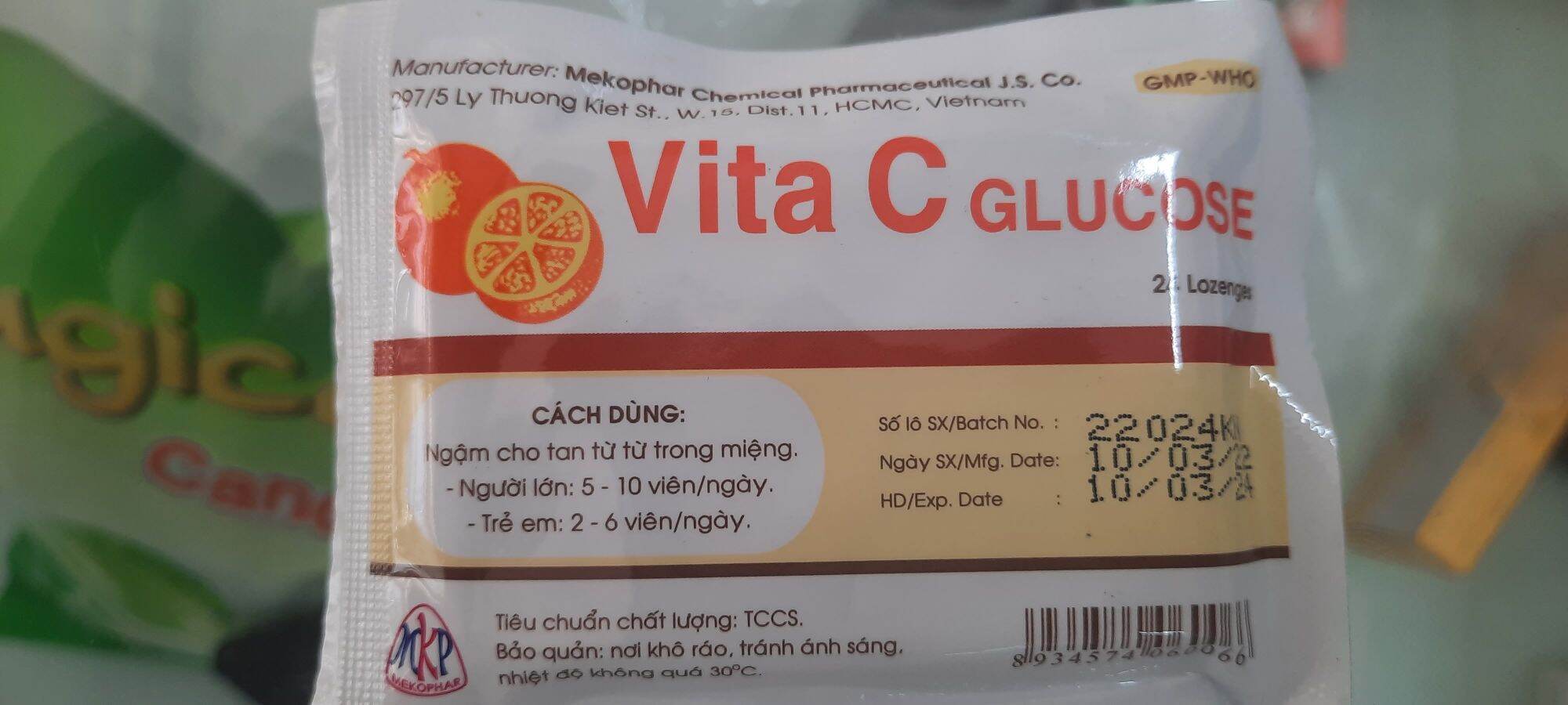Kẹo Ngậm Vitamin C Tuổi Thơ C Glucose