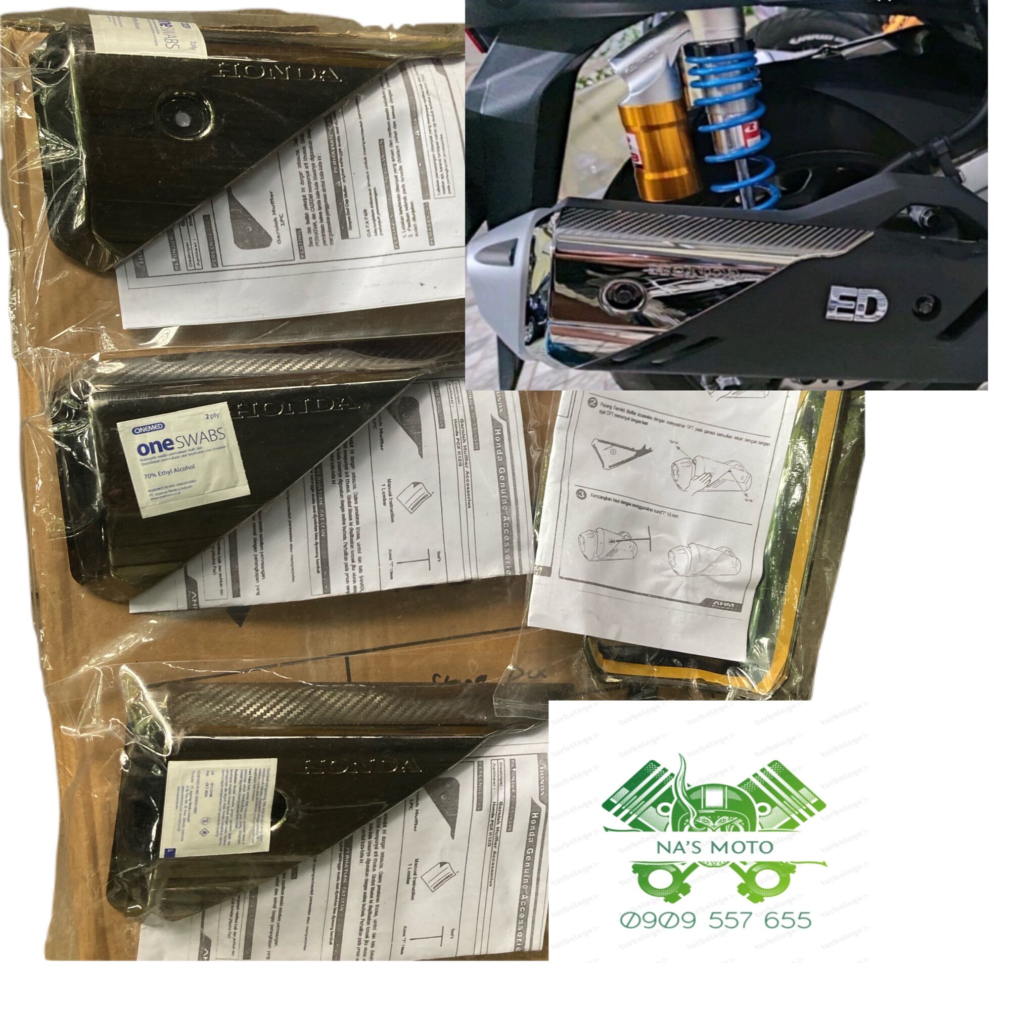 Ốp pô pcx 160 chính hãng
