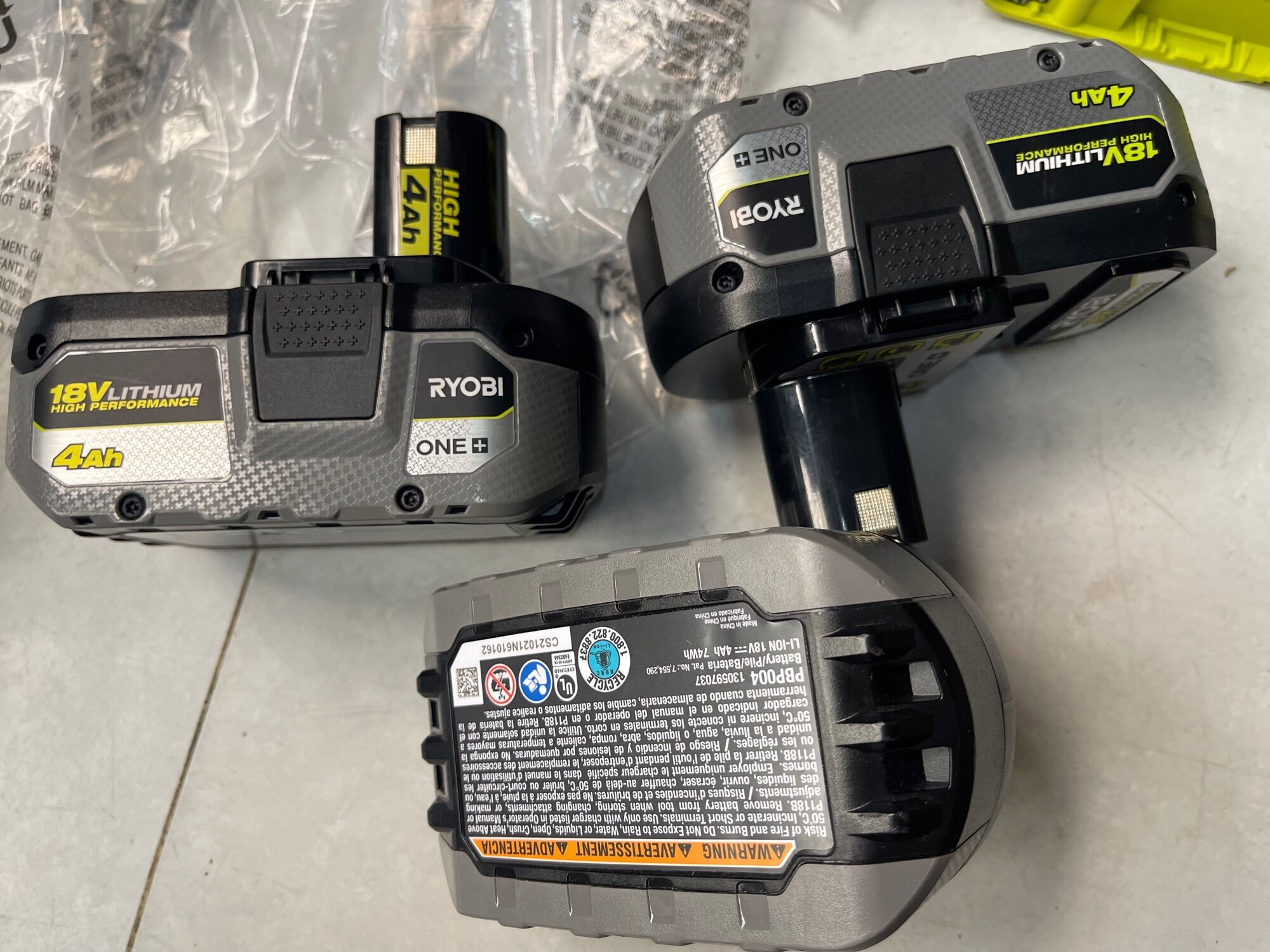 Pin ryobi 18V lithium HIGH 4Ah new