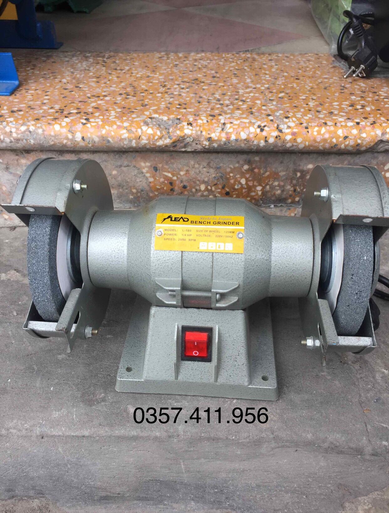 Máy mài 2 đá lead -125mm - lead: l- 180