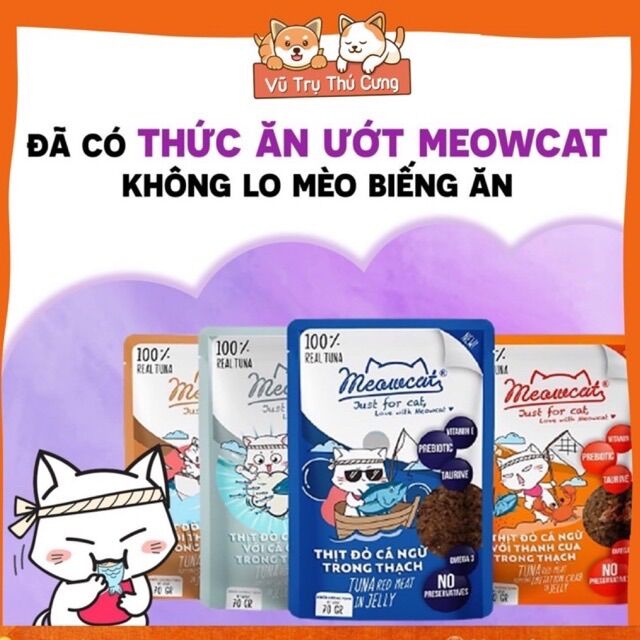 Combo 10 gói Pate Meowcat 70g cho Mèo