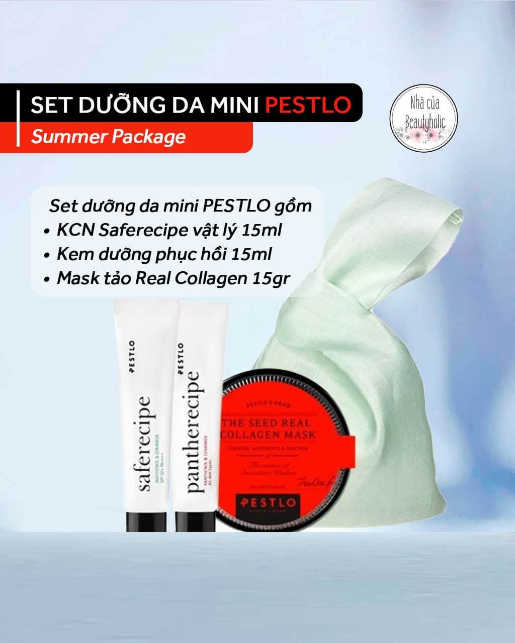 [HCM][Nhacuabeautyholic] Set dưỡng da mini PESTLO SUMMER PACKAGE