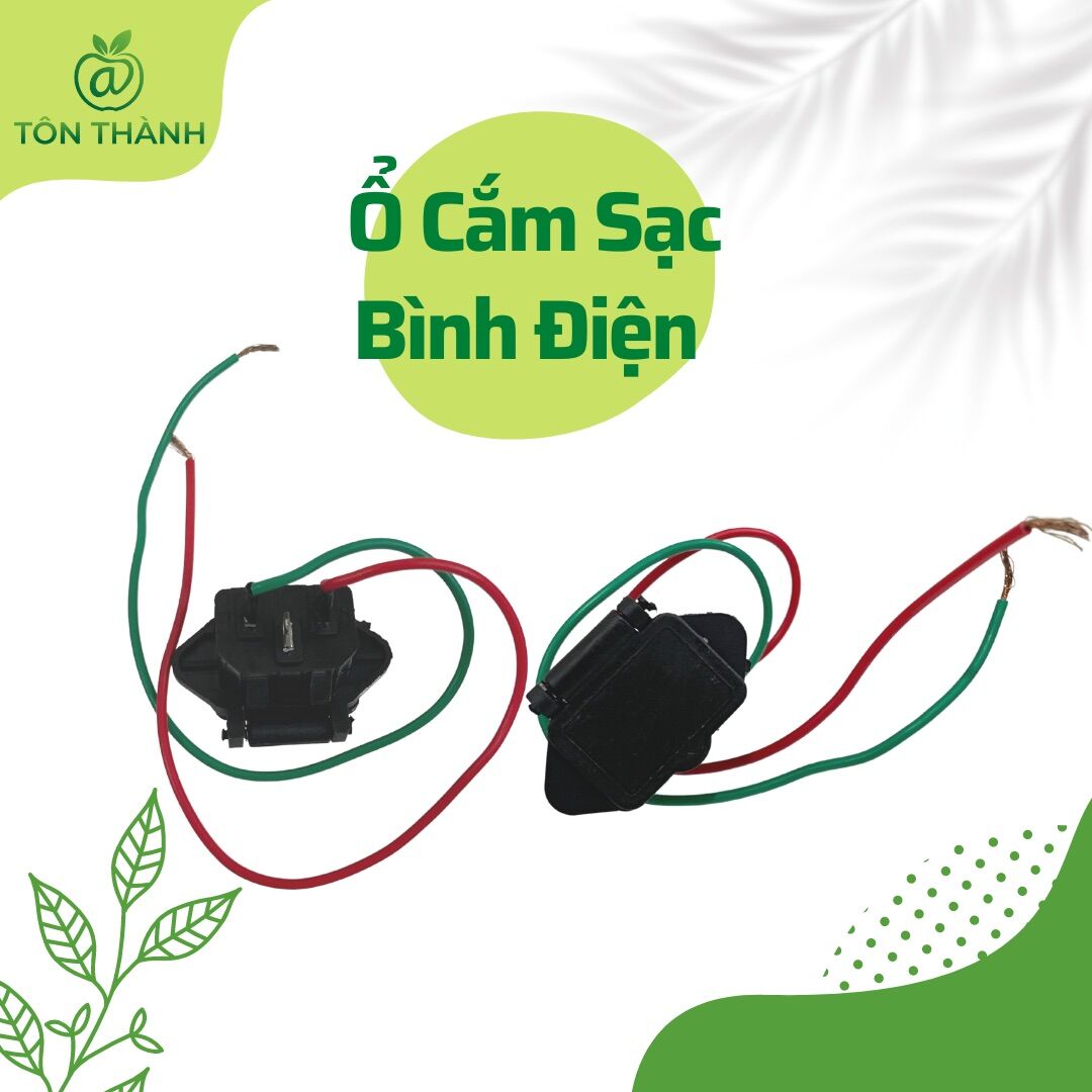 Ổ cắm sạc bình xịt điện bình phun t.h.u.ố.c - phụ kiện thay thế bình xịt điện
