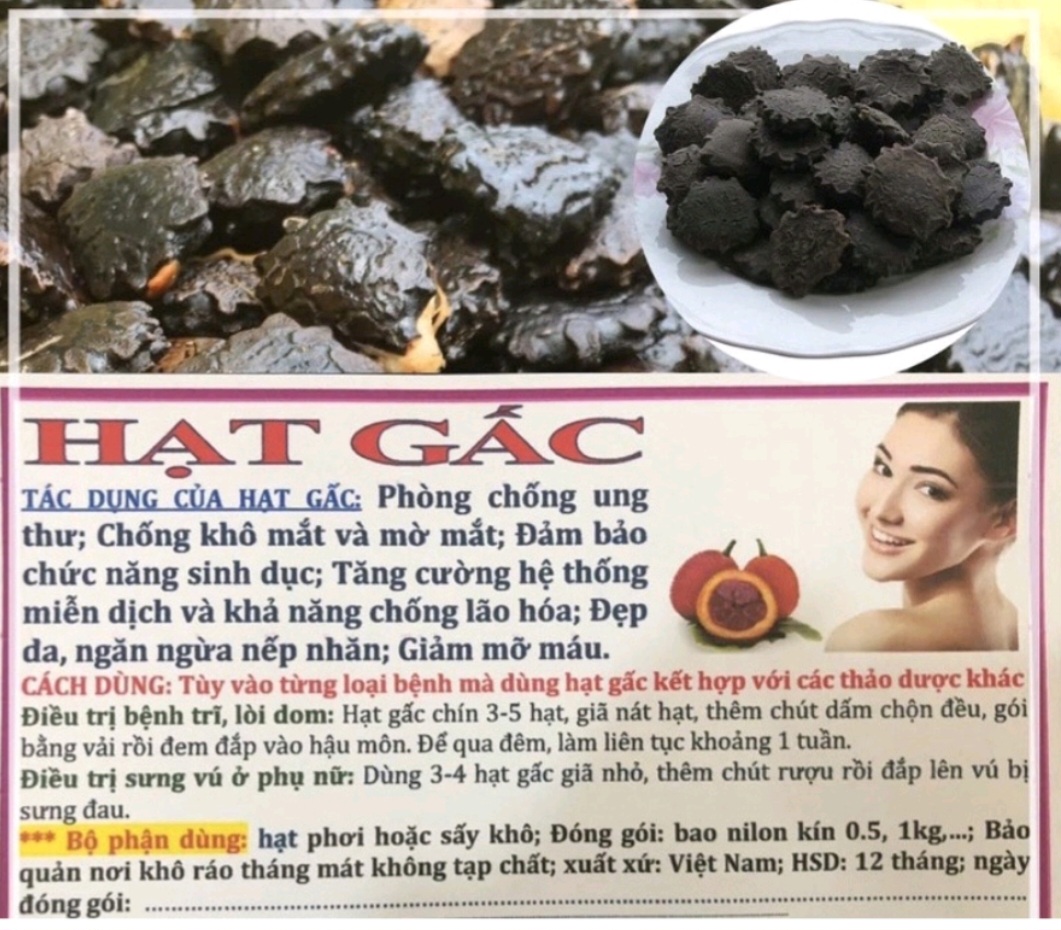 Hạt gấc khô 1 ký