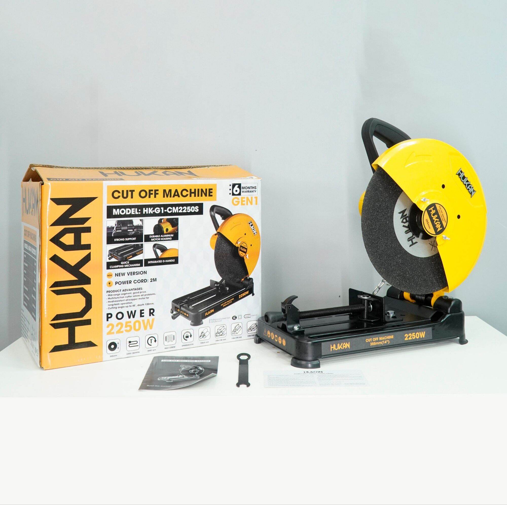 Máy cắt sắt bàn hukan 355mm công suất 2250w