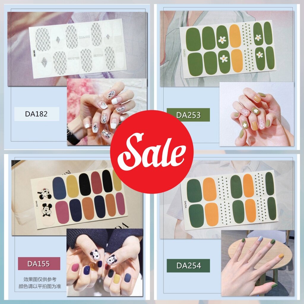 [HCM]Miếng Dán Móng Tay Nail Sticker họa tiết