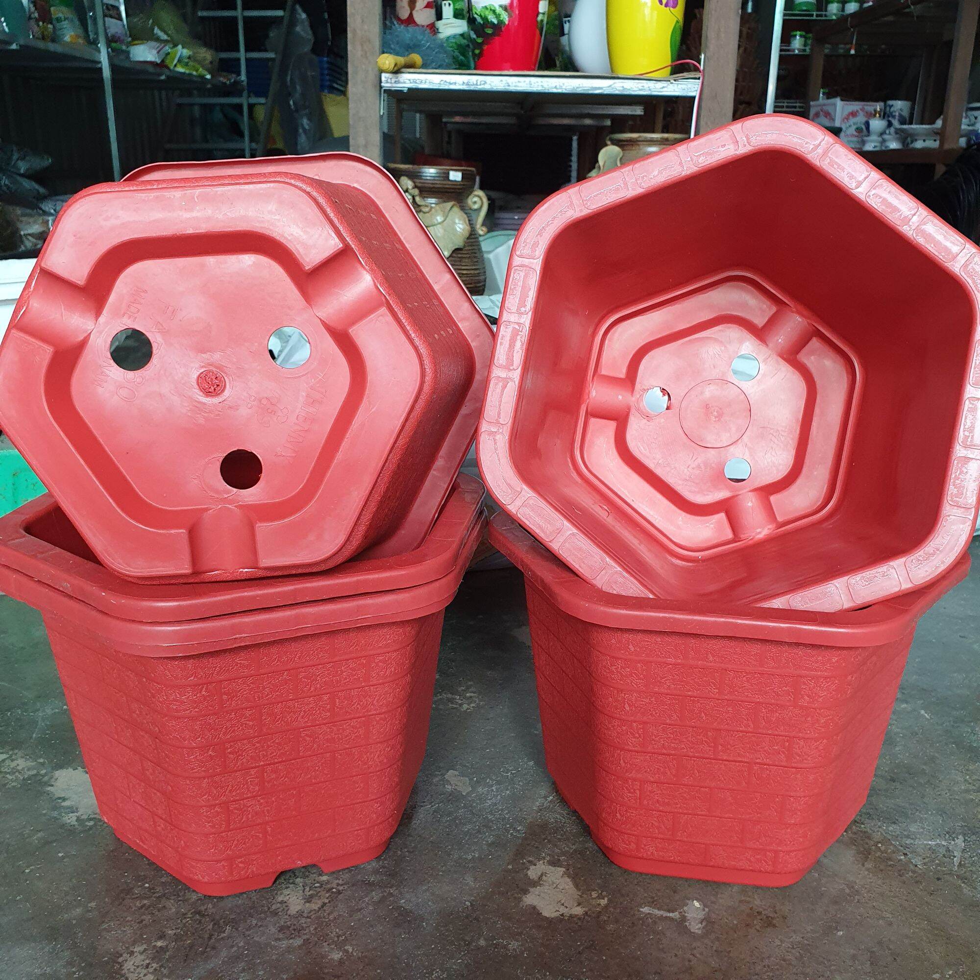 Chậu lục giác fa 350,380,450,480 hàng loại 1, đẹp, chắc chắn