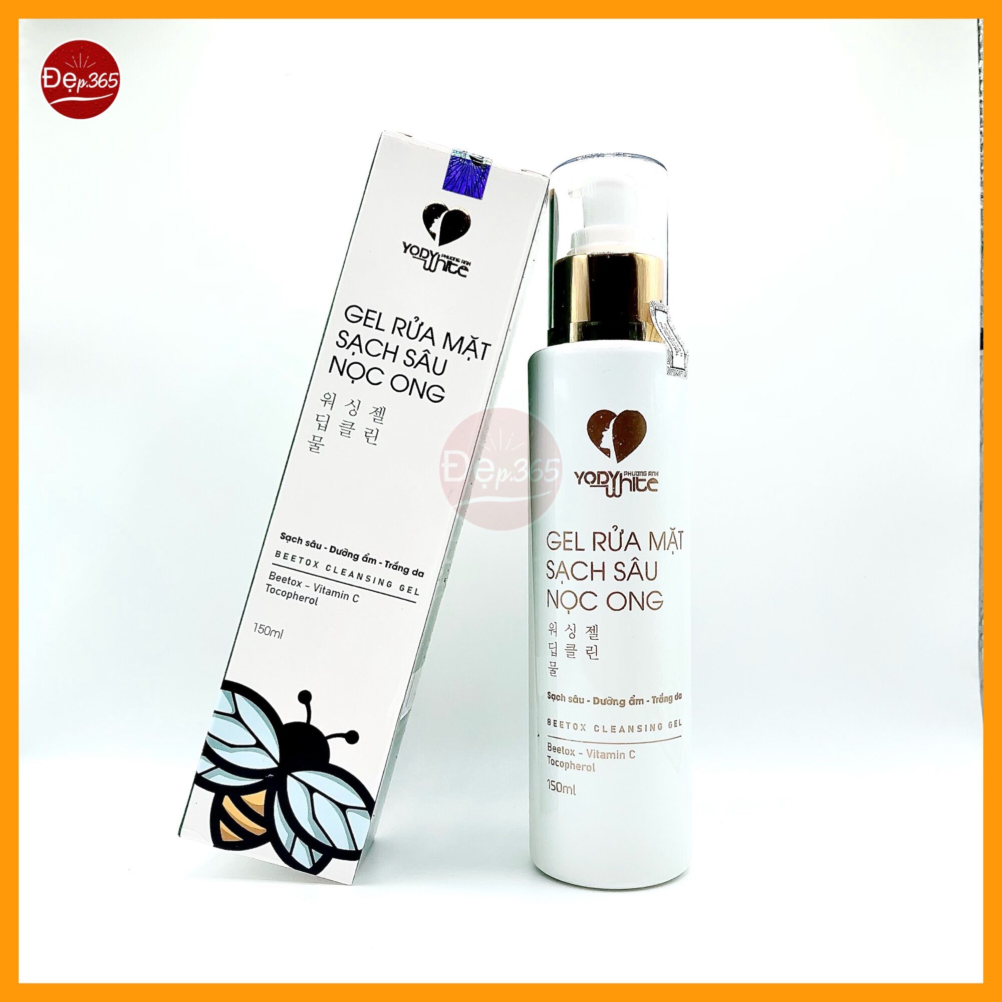 Sữa rửa mặt nọc ong Yody White Phương Anh (dịu nhẹ sau tái tạo)