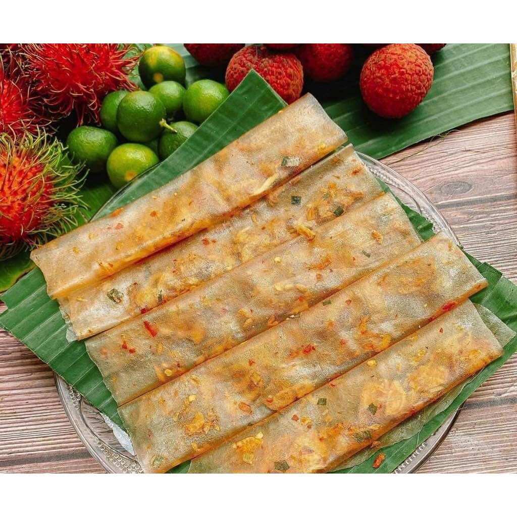 Bánh tráng dẻo cuộn hành phi nguyên xấp 10b như hình