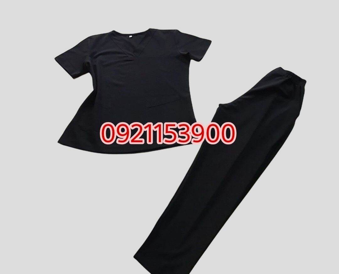 ĐỒNG PHỤC SPA MÀU ĐEN VÀ XANH ĐEN