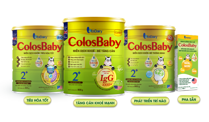 Sữa bột Colosbaby gold 2+ 800gr. Có mã QR tích điểm, date luôn mới