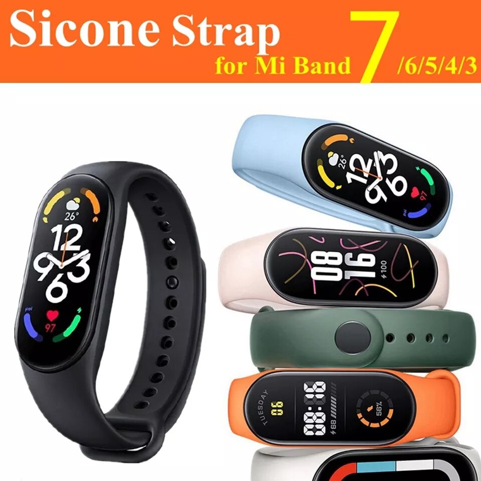 Miband 7 - Dây đeo đồng hồ sắc màu Xiaomi Miband 7