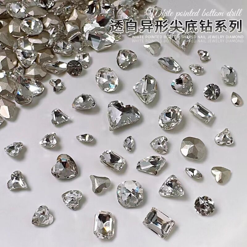 Set 10 viên đá khối trang trí móng tay siêu xinh