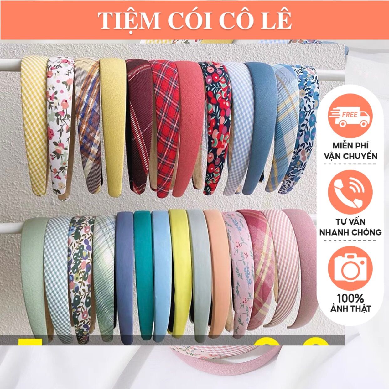 Bờm tóc băng đô cài tóc Lưu Diệc Phi phụ kiện tóc chụp ảnh-Tiệm Cói Cô Lê