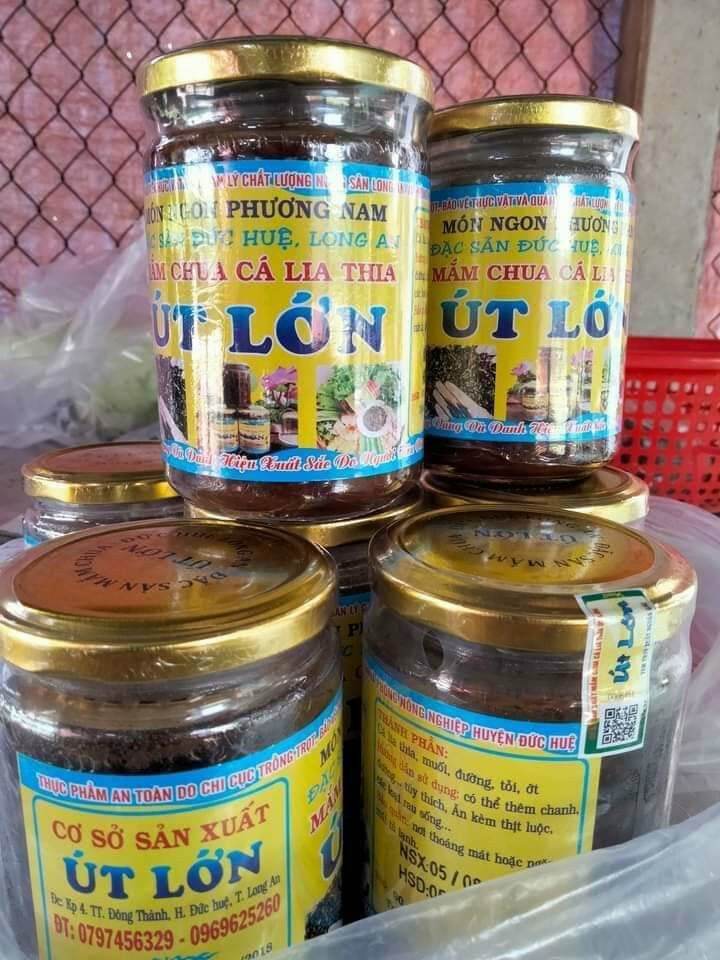 mắm chua cá lia thia 550gram