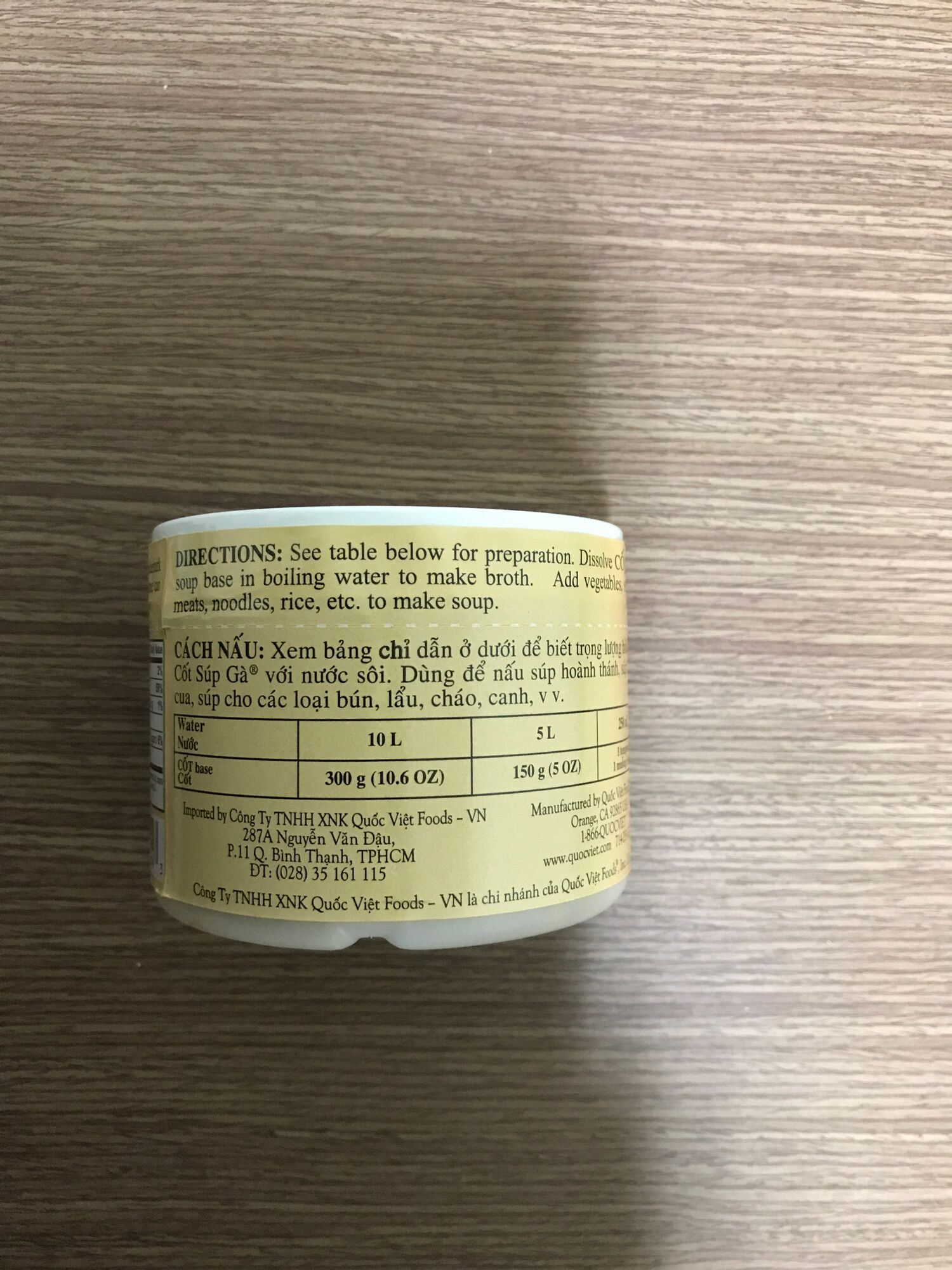 Nước dùng cô đặc Súp gà