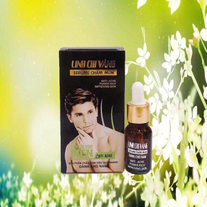 Serum mụn cho nam linh chi vàng 18ml