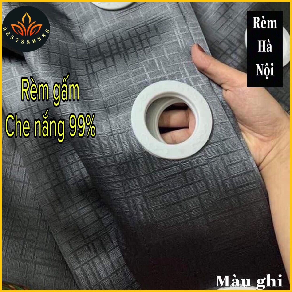 Rèm cửa 3 lớp, rèm vải gấm che nắng