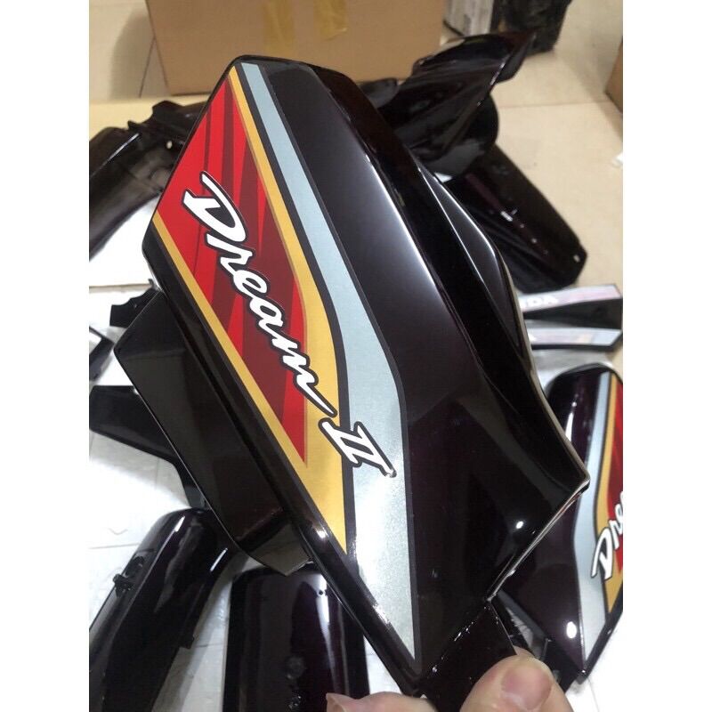 Bộ nhựa dàn áo xe Dream 50cc - 100cc tem lửa đỏ
