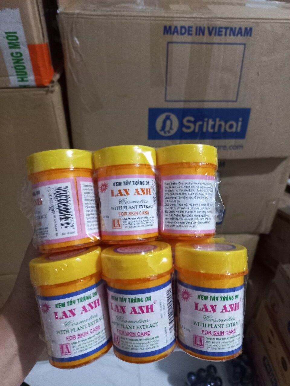 Sỉ lốc 6 hũ kem tẩy trắng da lan anh 80g