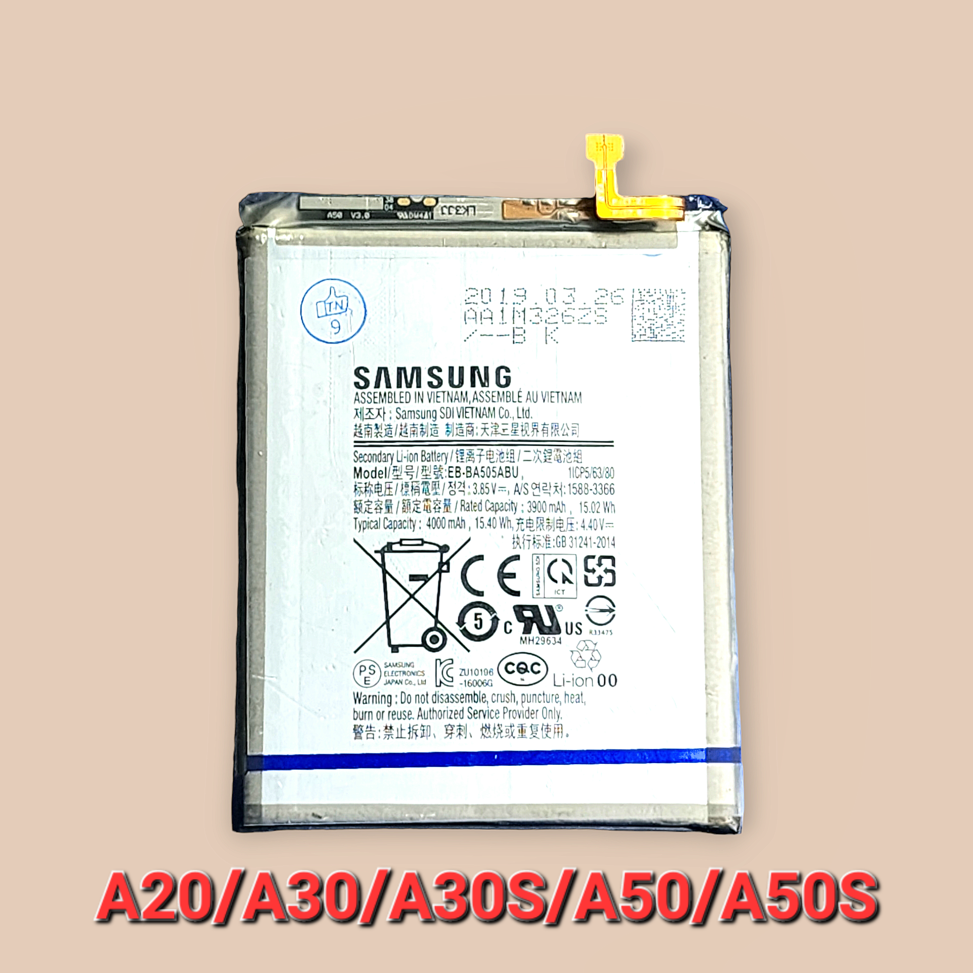 Pin Sam Sung A20/A30/A30S/A50/A50S/BA505ABU Zin Hãng