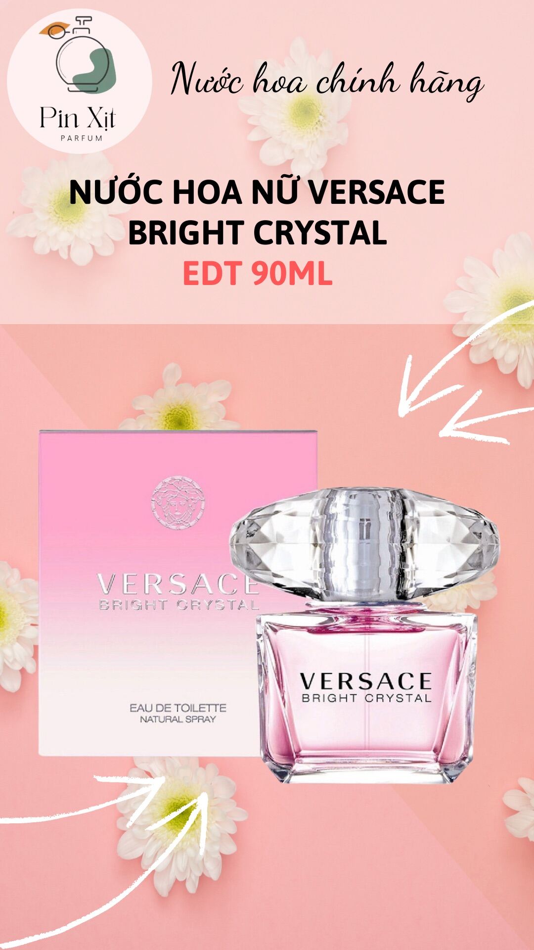 Nước hoa nữ Versace Bright Crytal EDT 100ml