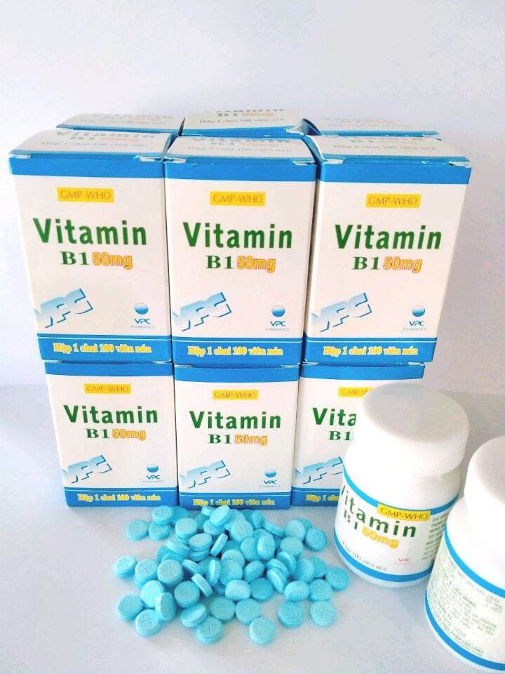 viên uống VITAMIN B1 50 mg lọ 100 Viên (Cửu Long)