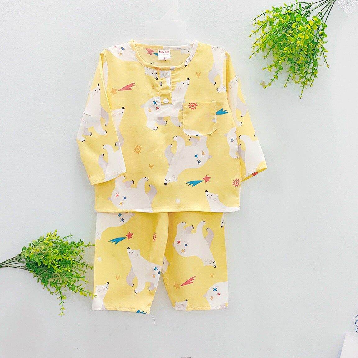 BỘ TOLE BÉ TRAI DÀI TAY - SIZE TỪ 8-23kg