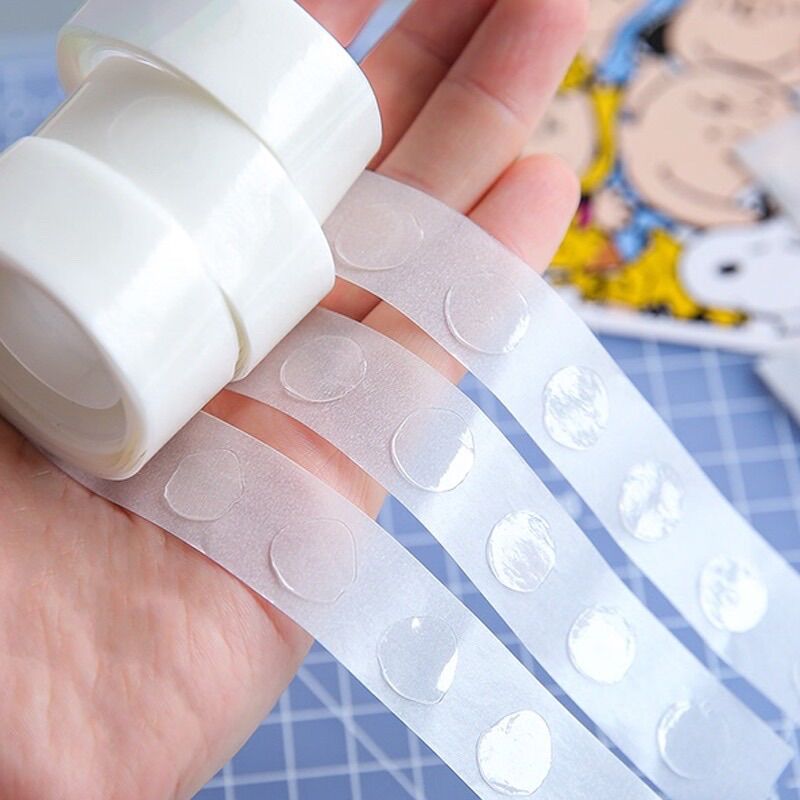 Băng keo dẻo gắn pan màu, dán bong bóng trang trí tiệc sinh nhật