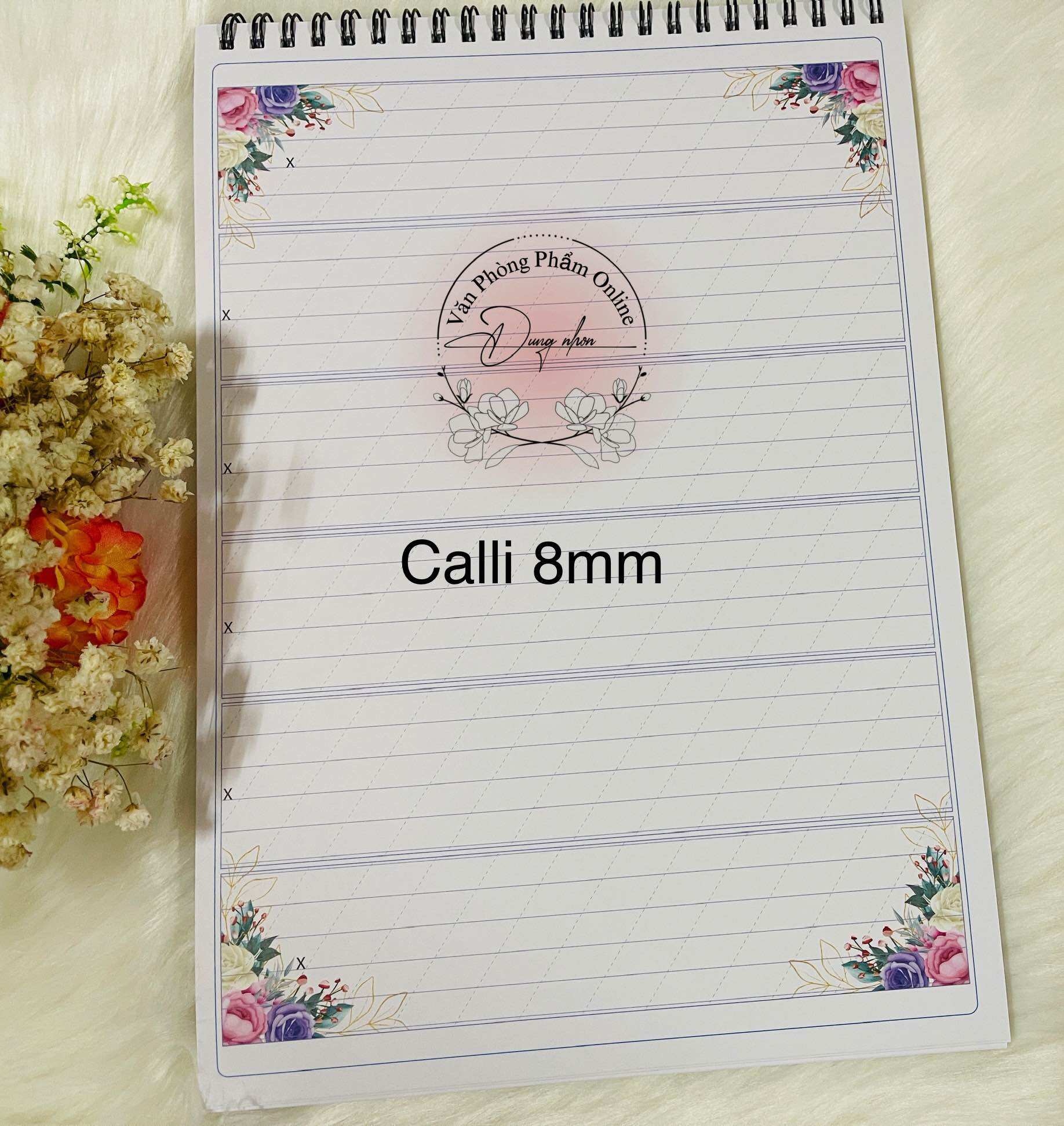 Sổ luyện chữ đẹp calligraphy khổ a4