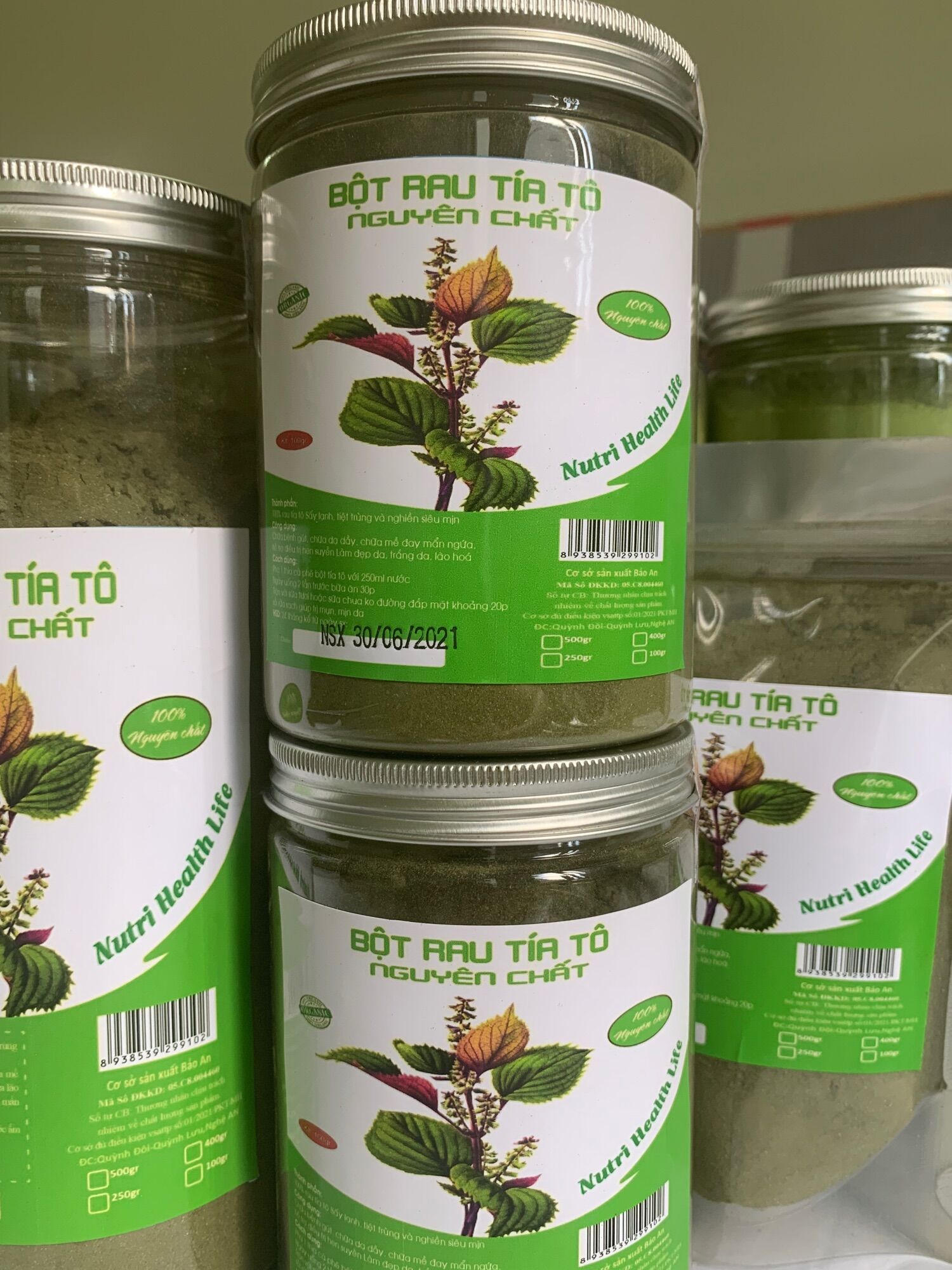 Bột tía tô sấy lạnh hộp 250g