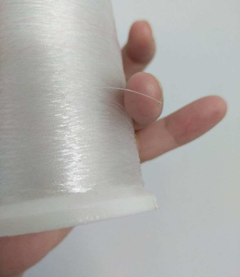 Cuộn dây cước gân không  co giãn size siêu bé 0.1mm