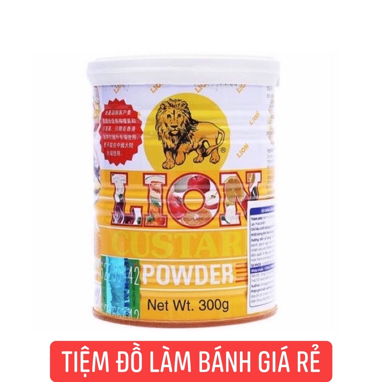 Bột sư tử Lion Custard / Bột trứng sữa - Hộp nguyên 300gr