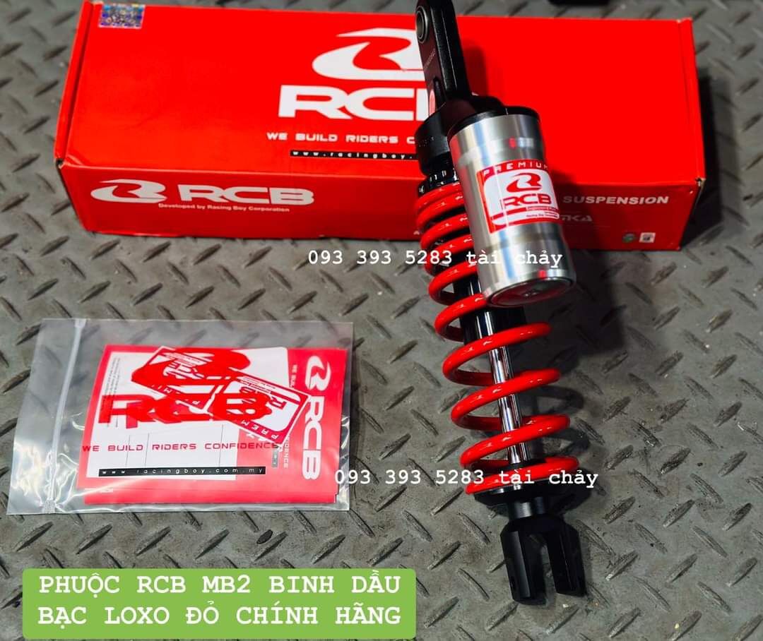 Phuộc rcb mb2 bình dầu bạc loxo đỏ chính hảng gắn vision / vario