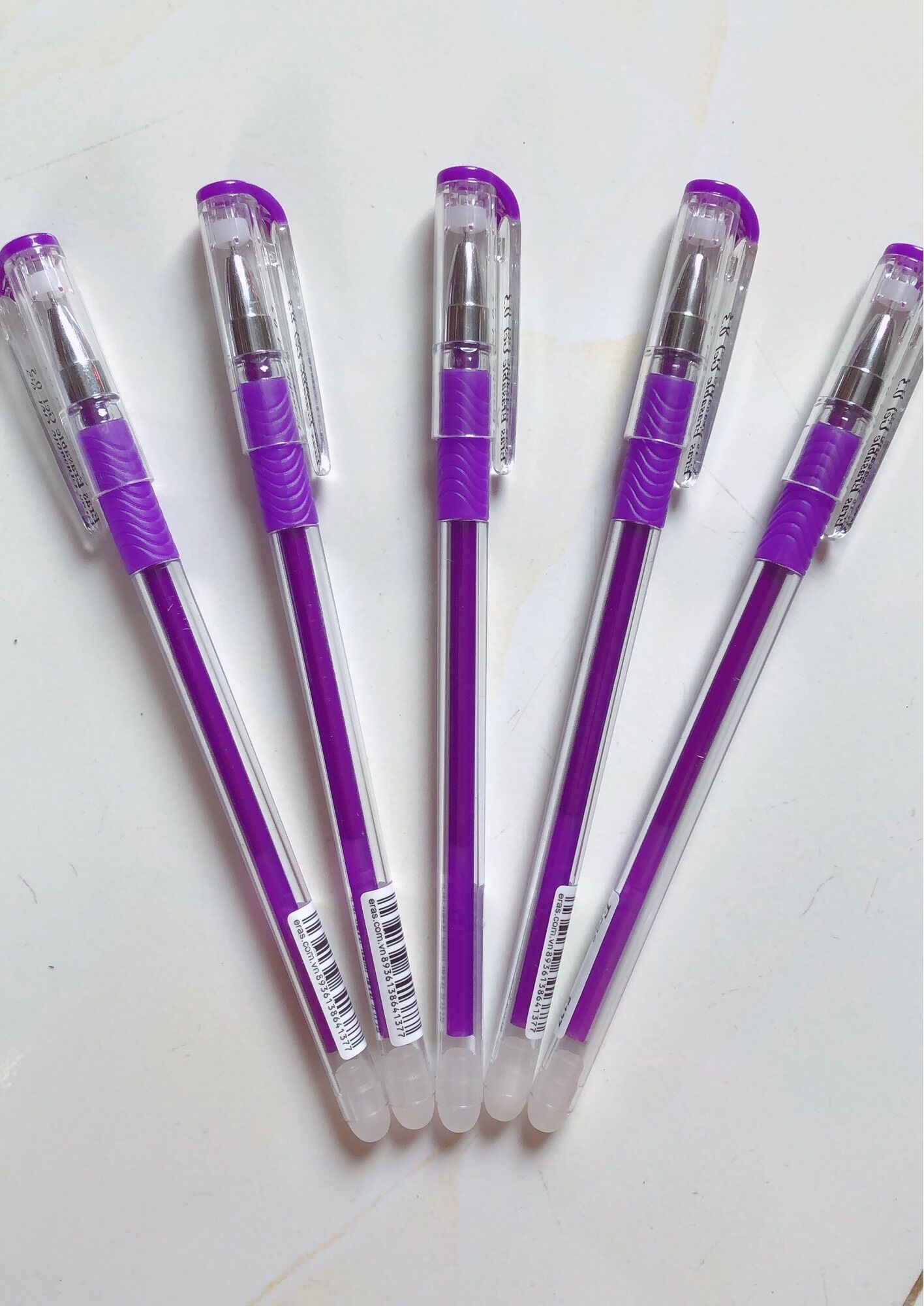 Bút gel mực tím bôi được Eras ngồi nhỏ hộp 12 cây