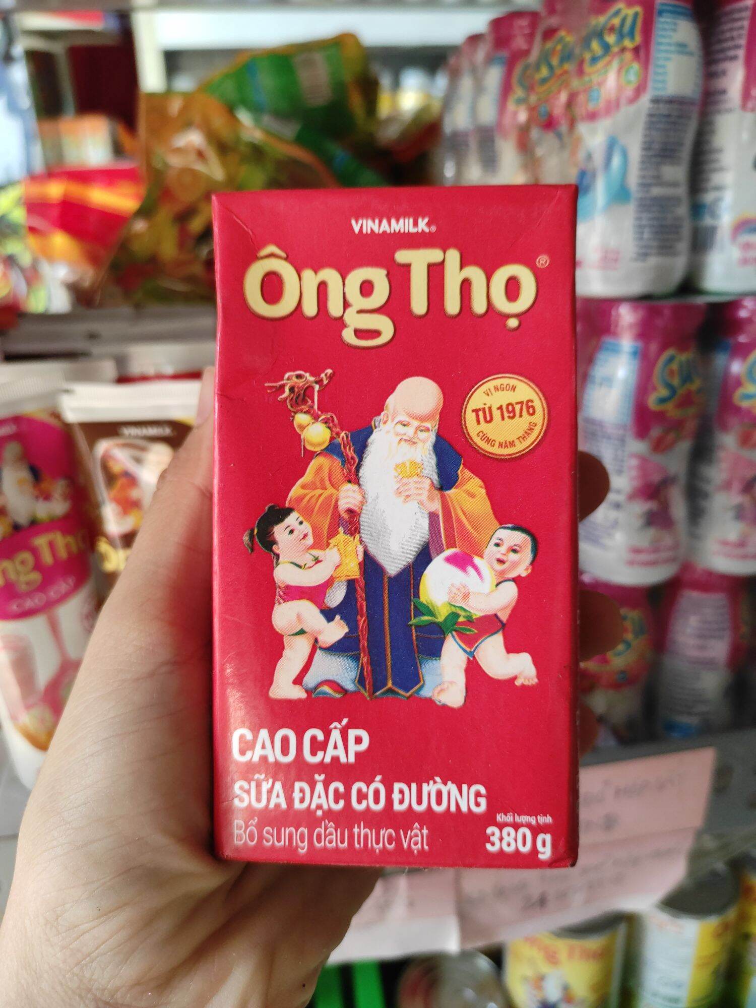 Sữa đặc ông thọ hộp giấy đỏ 380g