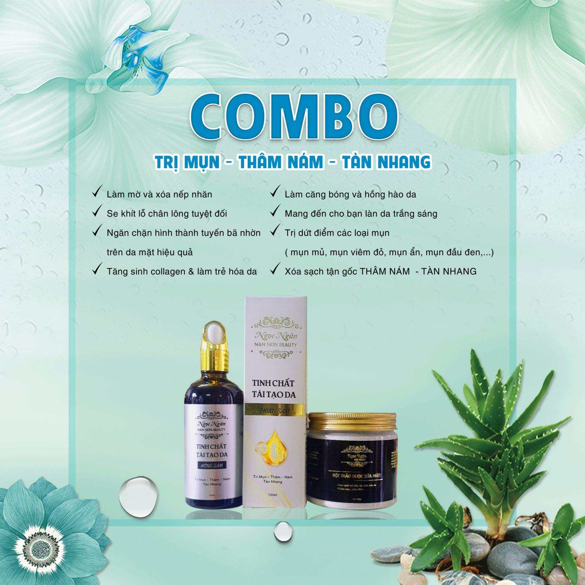 BỘ 2 SẢN PHẨM TÁI TẠO HỒNG SÂM & BỘT THẢO DƯỢC HỒNG SÂM CAO CẤP (Chính Hãng 100%)