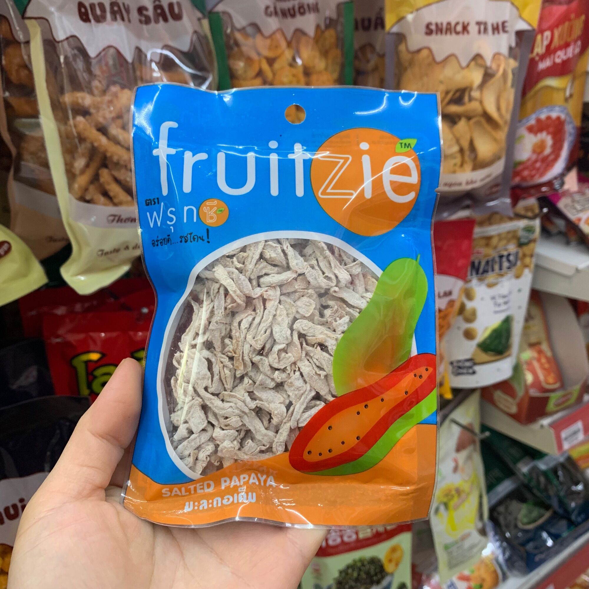 Ô mai giun, ô mai đu đủ Thái Lan gói 50g