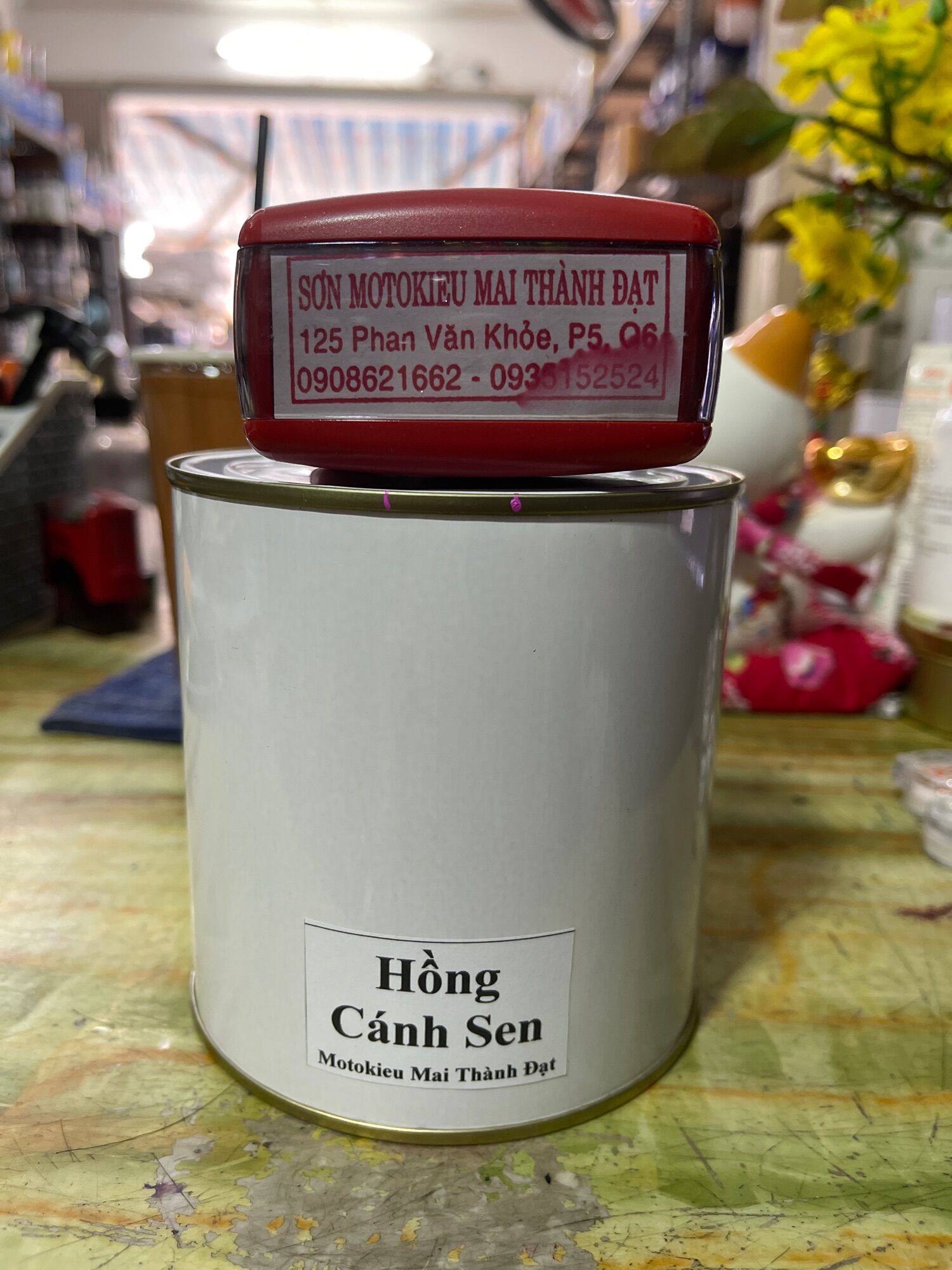 Màu Sơn Hồng Cánh Sen ( sơn oto - xe máy).